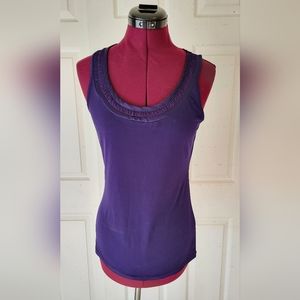 The Limited Formal Purple Shell Tank Top